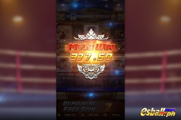 Bet 10 pesos and win 377.5 pesos on Muay Thai Champion Big Win.