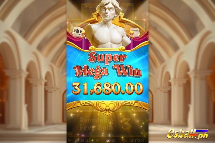Bet 180 pesos and win 31,680 pesos on Museum Mystery Big Win.