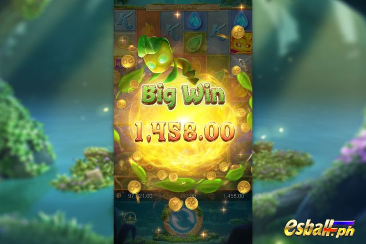 Bet 180 pesos and win 1458 pesos on PG Mystical Spirits Big Win!