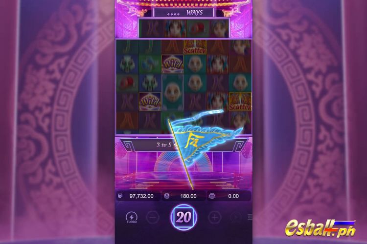 Opera Dynasty Features: Mystery Symbol Blue Flag Feature