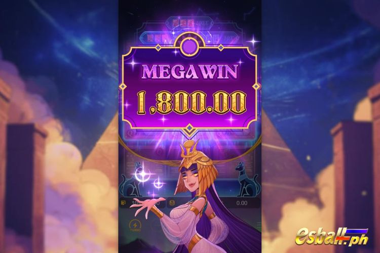 Bet 90 pesos and win 1,800 pesos on Pharaoh Royals Big Win.