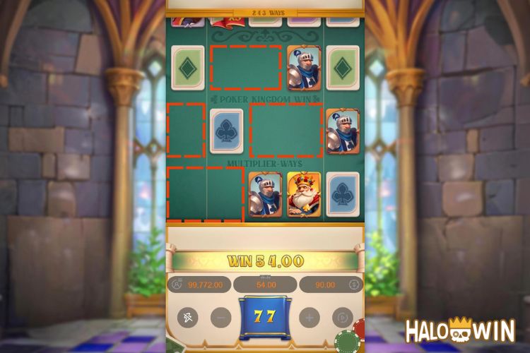Poker Kingdom Win Features: Cascading Reels
