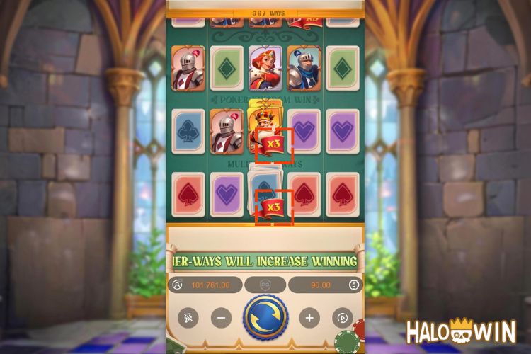 Poker Kingdom Win Features: Splitting Symbols