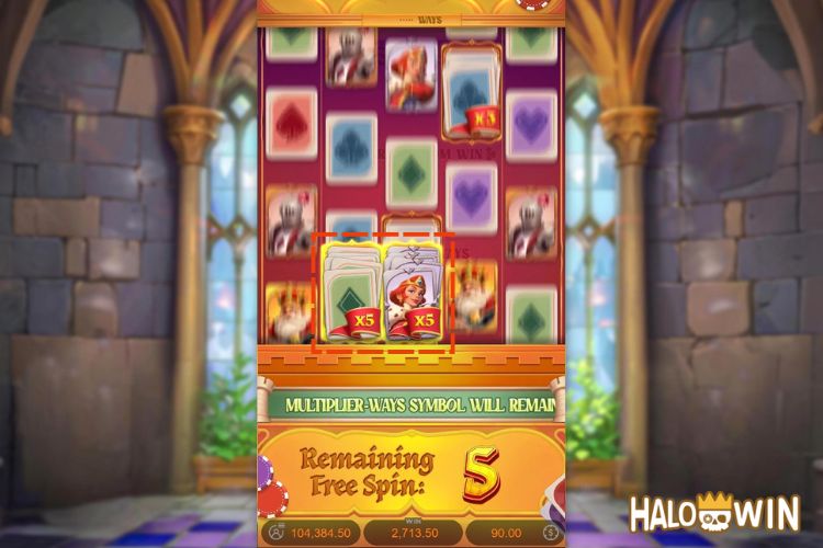 Poker Kingdom Win Free Spins: Sticky Symbol