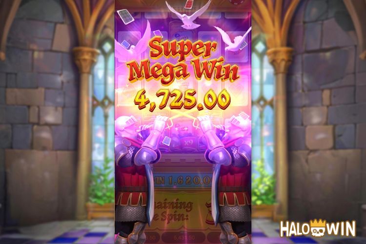 Bet 90 pesos and win 4,725 pesos on Poker Kingdom Win Big Win.