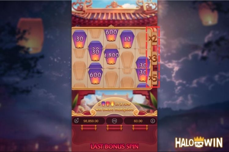 Prosperity Lanterns Mini Hold and Win Multiplier Prosperity Lanterns Mini Hold and Win Multiplier