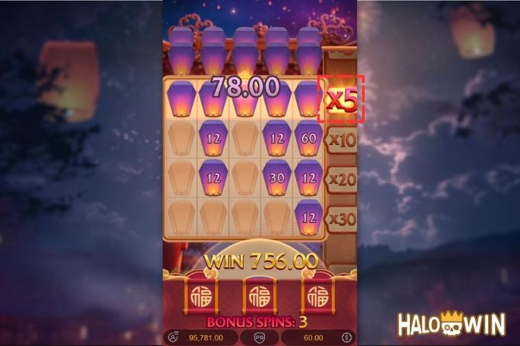 Prosperity Lanterns Hold and Win Multiplier Prosperity Lanterns Hold and Win Multiplier