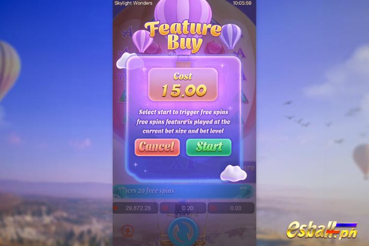 Skylight Wonders Features: Bonus Buy