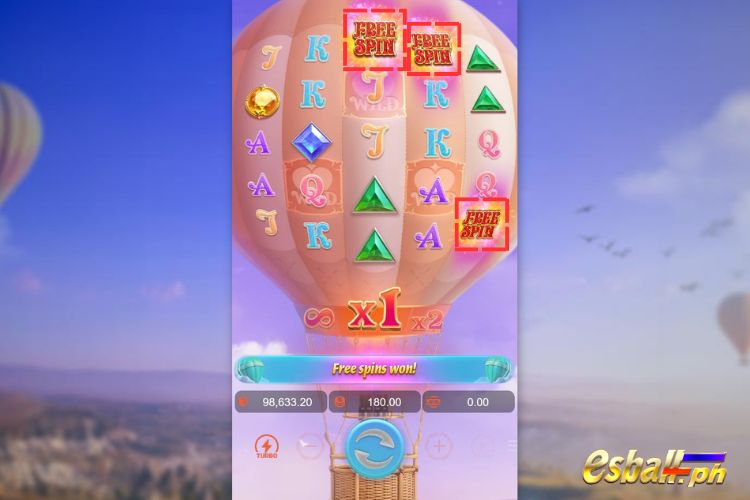 3+ Scatter trigger the Free Spins