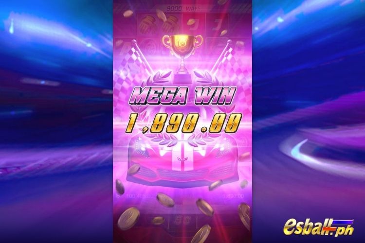 Bet 90 pesos and win 1890 pesos on PG Speed Winner Big Win!
