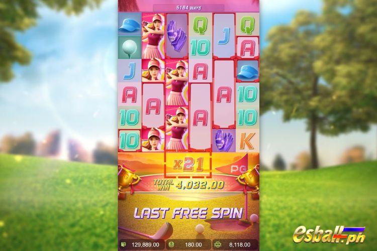 Super Golf Drive Free Spins Feature