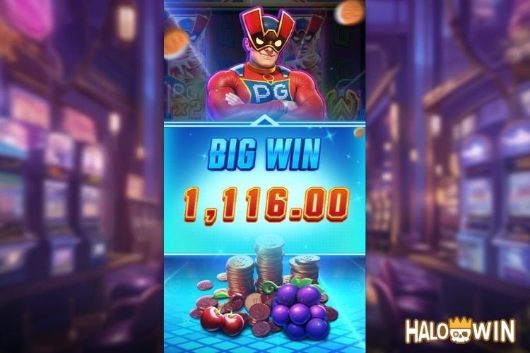 Bet 75 pesos and win 1,116 pesos on Super Wildrix Big Win.
