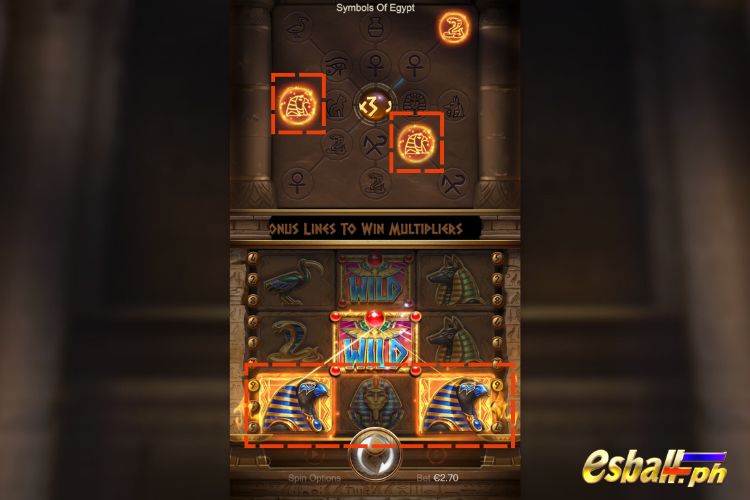 Symbols Of Egypt PG Slot Game Bonus Multiplier Feature