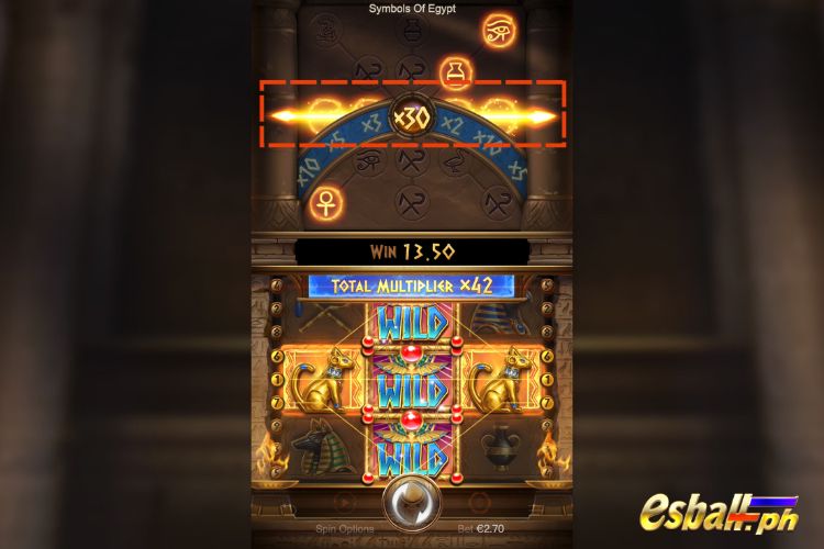 Symbols Of Egypt PG Slot Game Bonus Multiplier Feature