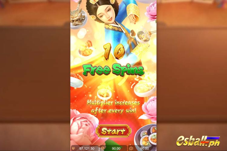 The Queen's Banquet PG Free Spins Feature