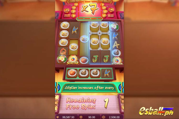 The Queen's Banquet PG Free Spins Feature