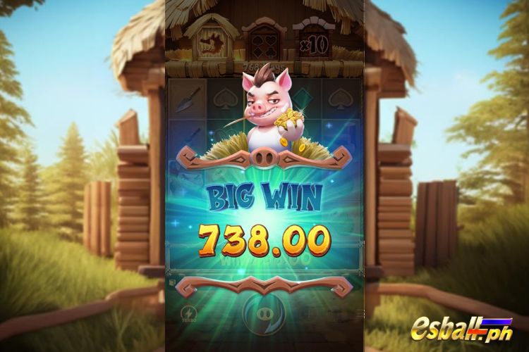 Bet 60 pesos and win 738 pesos on PG Three Crazy Piggies Slot Big Win!