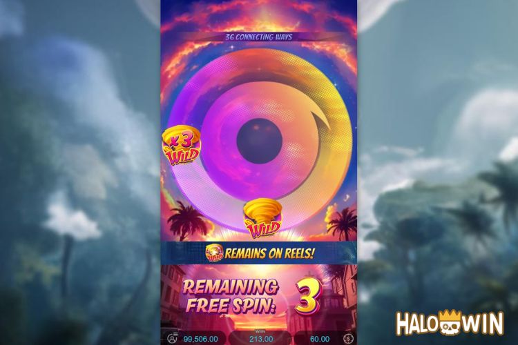 Tornado Rampage Free Spins: Sticky Symbol