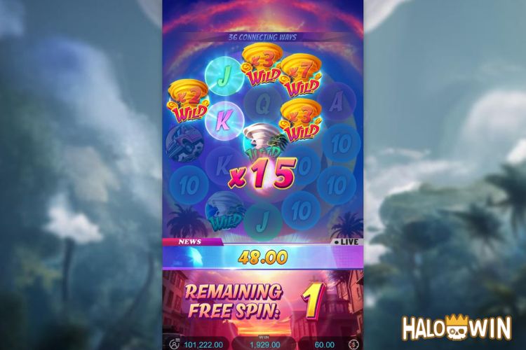 Tornado Rampage Free Spins: Multiplier