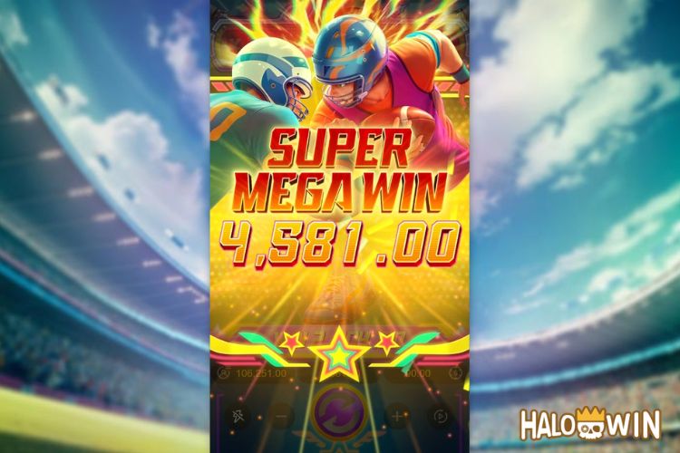 Bet 90 pesos and win 4,581 pesos on Touchdown Wins Big Win.