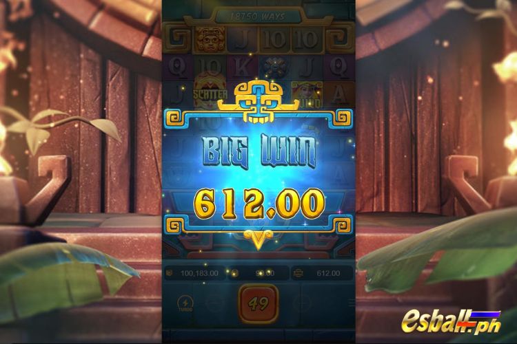 Bet 60 pesos and win 612 pesos on PG Treasures Of Aztec Slot Big Win!