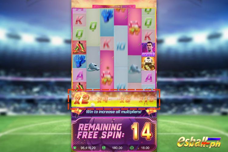 Ultimate Striker Free Spins Feature