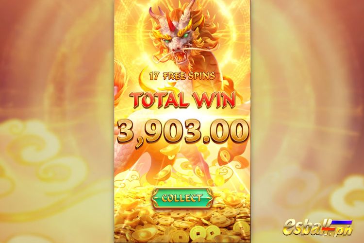 Bet 60 and get a big win 3,903 in PG Ways Of The Qilin Slot.
