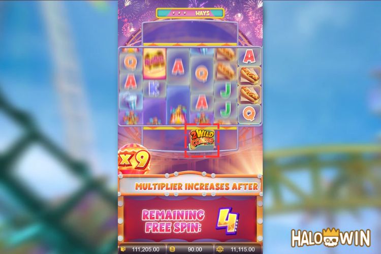 Wild Coaster Free Spins: Sticky Symbol