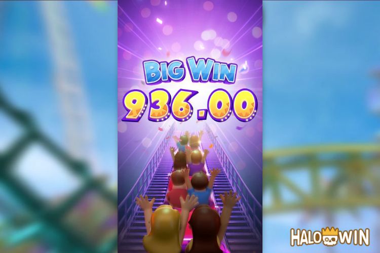 Bet 90 pesos and win 936 pesos on Wild Coaster Big Win.