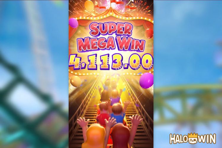 Bet 90 pesos and win 4,113 pesos on Wild Coaster Big Win.