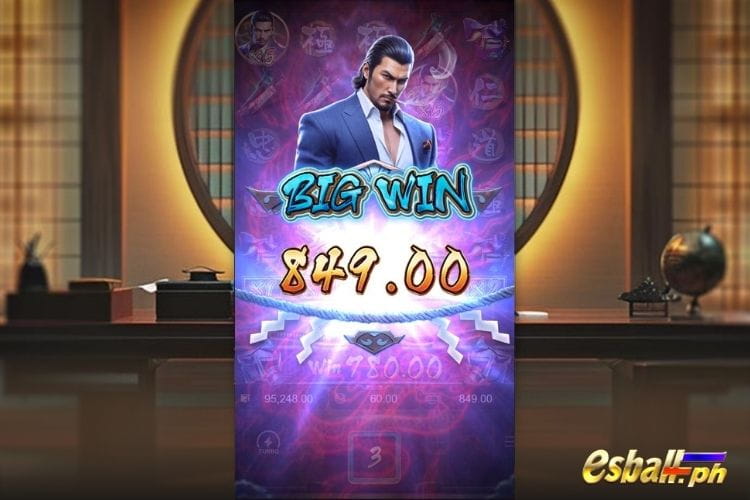 Bet 60 pesos to get PG soft Big Win 849 in Yakuza Honor!