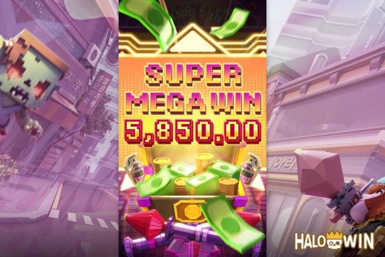Bet 90 pesos and win 5,850 pesos on Zombie Blasters Big Win.