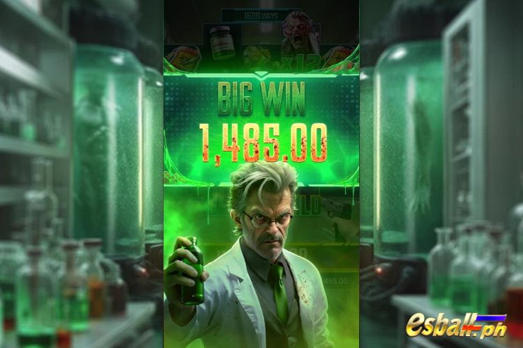 Bet 180 pesos to get Big Win 1,485 in Zombie Outbreak!