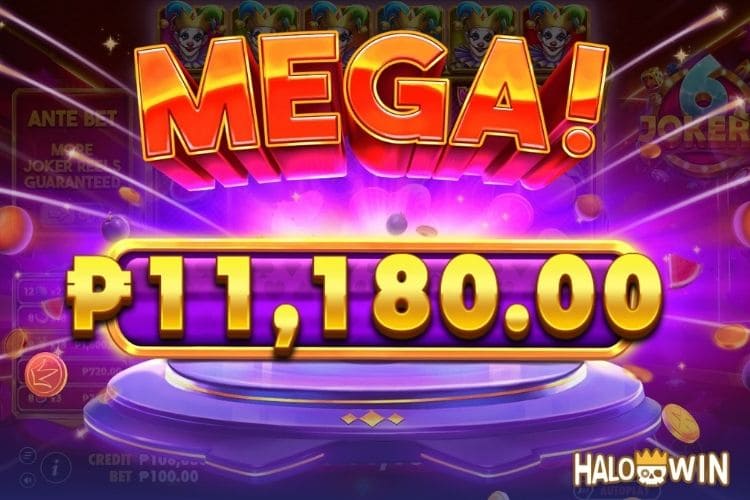 Bet 100 pesos and win 11,180 pesos on 6 Jokers Big Win.