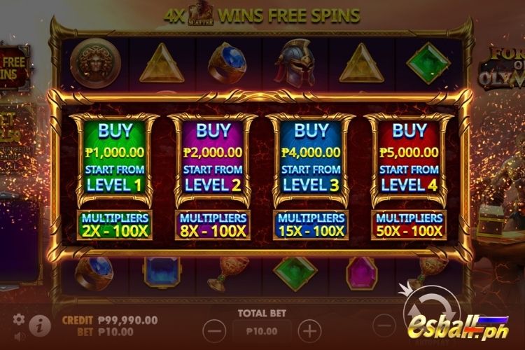 Forge Of Olympus Slot Game Special Features