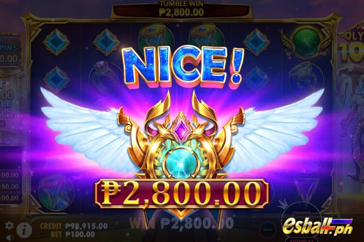 Bet 100 pesos to get Big Win 2,800 in Gates Of Olympus 1000!