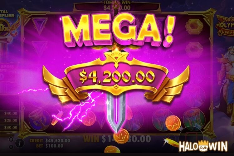 Bet 100 pesos and win 4,200 pesos on Gates Of Olympus Super Scatter Big Win.