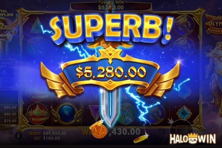 Bet 100 pesos and win 5,280 pesos on Gates Of Olympus Super Scatter Big Win.