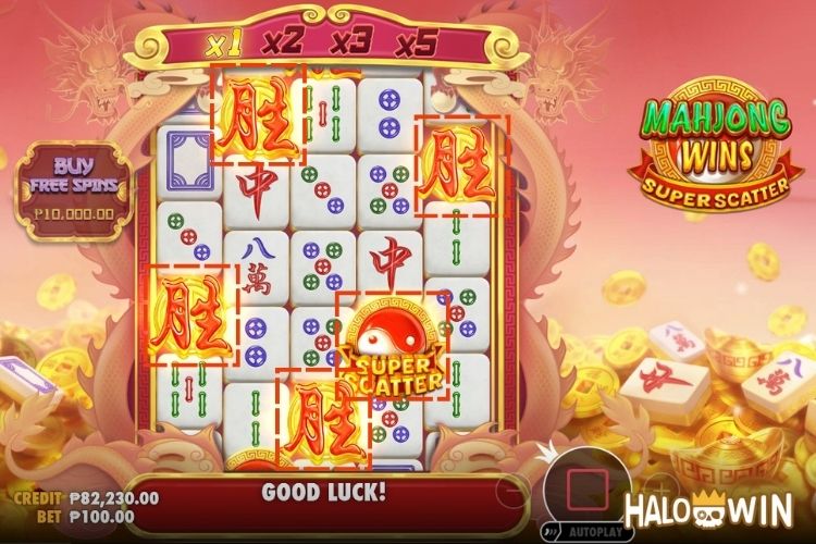 3+ Scatters trigger the Free Spins feature.
