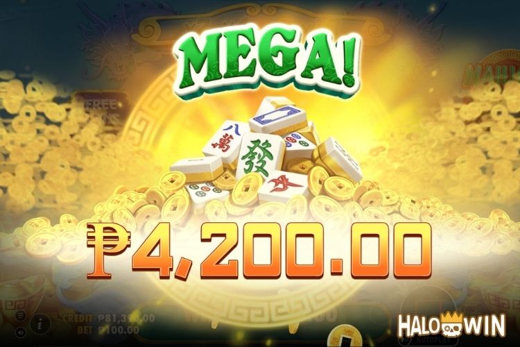 Bet 100 pesos and win 4,200 pesos on Mahjong Wins Super Scatter Big Win.