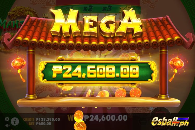 Bet 600 and get a big win of 24,600 in the PP Mahjong Wins.