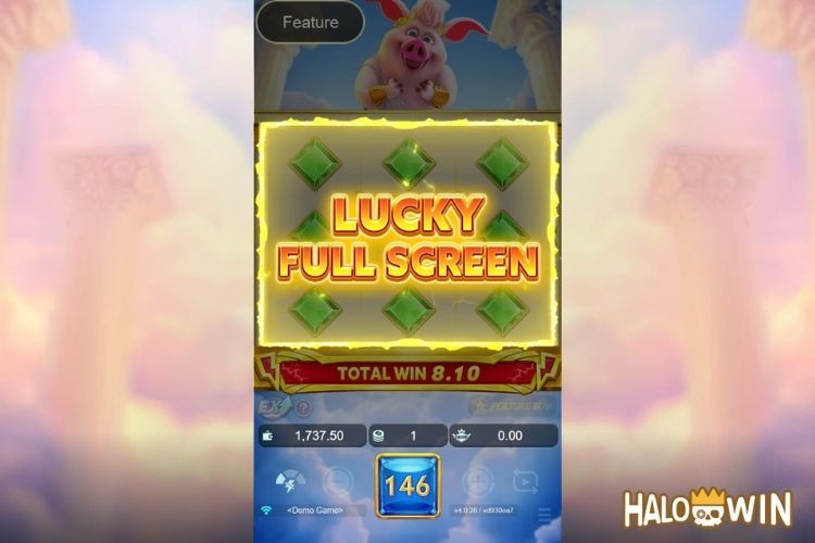 Olympig Features: Lucky Full Screen Multiplier