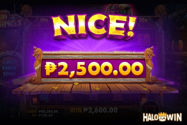 Bet 100 pesos and win 2,500 pesos on Pub Kings Big Win.