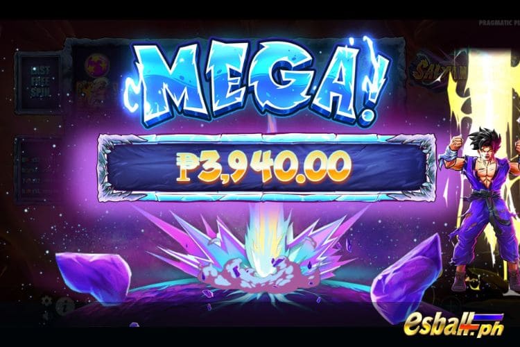 Bet 100 pesos and win 3,940 pesos on Saiyan Mania Big Win.