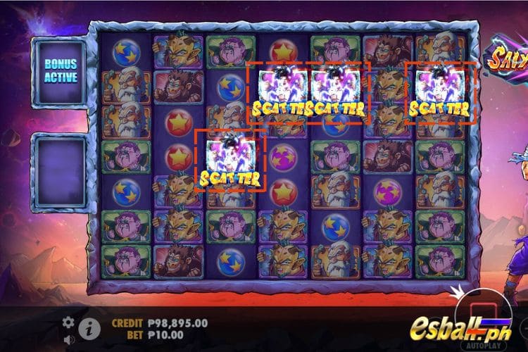 3+ Scatters trigger the Free Spins feature
