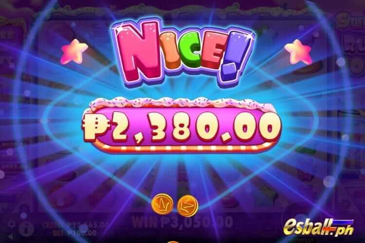 Bet 100 pesos to get Big Win 2,380 in Sugar Rush 1000!