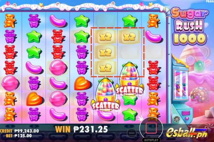 Pragmatic Play Sugar Rush 1000 Slot Multiplier Spots Feature