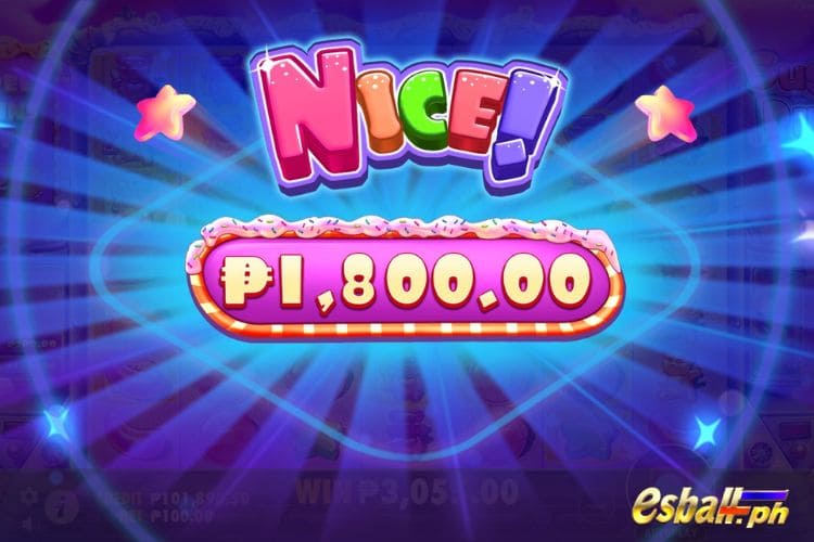 Bet 100 pesos and win 1,800 pesos on Sugar Rush Big Win.
