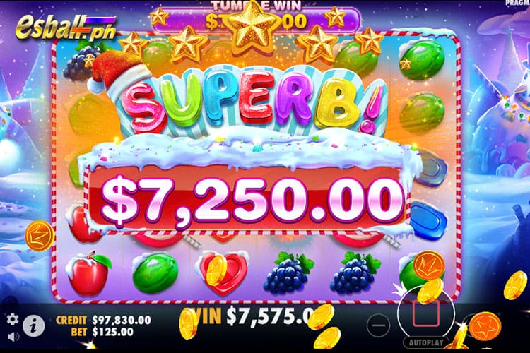 How to Win Sweet Bonanza XMAS Max Win - SUPERB WIN 7,250