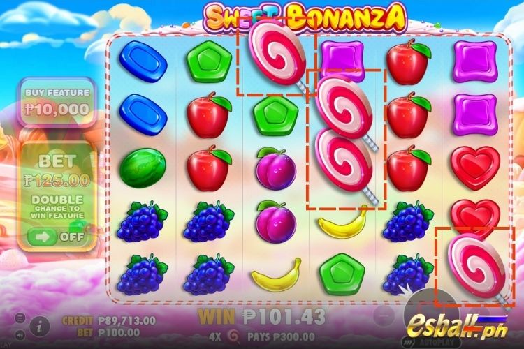 4+ Scatters trigger the Free Spins feature.